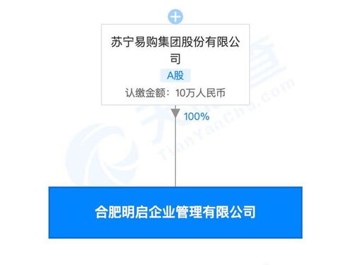蘇寧集團全資控股，合肥明啟企業管理有限公司成立，拓展教育咨詢服務版圖